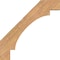 Ekena Millwork 3 1/2"W x 32"D x 32"H Merced Smooth Knee Brace, Western Red Cedar BRC04X32X32MRC00SWR - alternate 3
